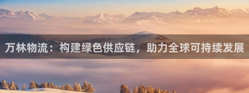 ,优游国际官方平台：万林物流：构建绿