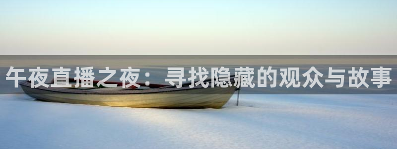 蜘蛛体育：午夜直播之夜：寻找隐藏的观众与故事