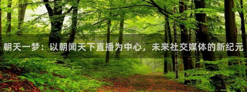 足球小蜘蛛：朝天一梦：以朝闻天下直播为中心，未来社交媒体的新纪元